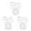 6 Pcs Geometric Ruler Set Plastic Drafting Tool For Students School 6