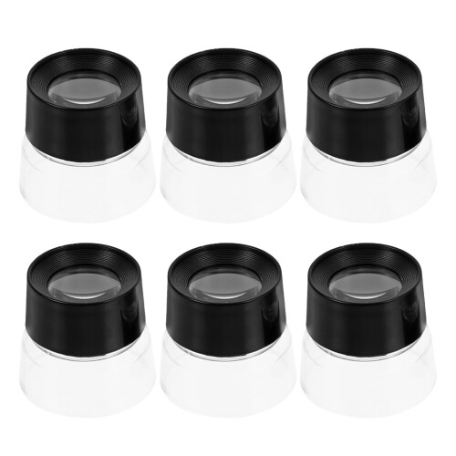 24 Pcs Optical Glass 10x Magnifier Pre-Focused Stand Loupe 2