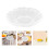16Pcs Clear Glass Cup Saucers Multipurpose Snack Dish Tea Coffee Plate 11