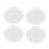16Pcs Clear Glass Cup Saucers Multipurpose Snack Dish Tea Coffee Plate 2