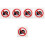 5Pcs Acrylic No Photo Sign Warning Wall Sign Board 6