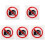 5Pcs Acrylic No Photo Sign Warning Wall Sign Board 4