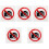 5Pcs Acrylic No Photo Sign Warning Wall Sign Board 5
