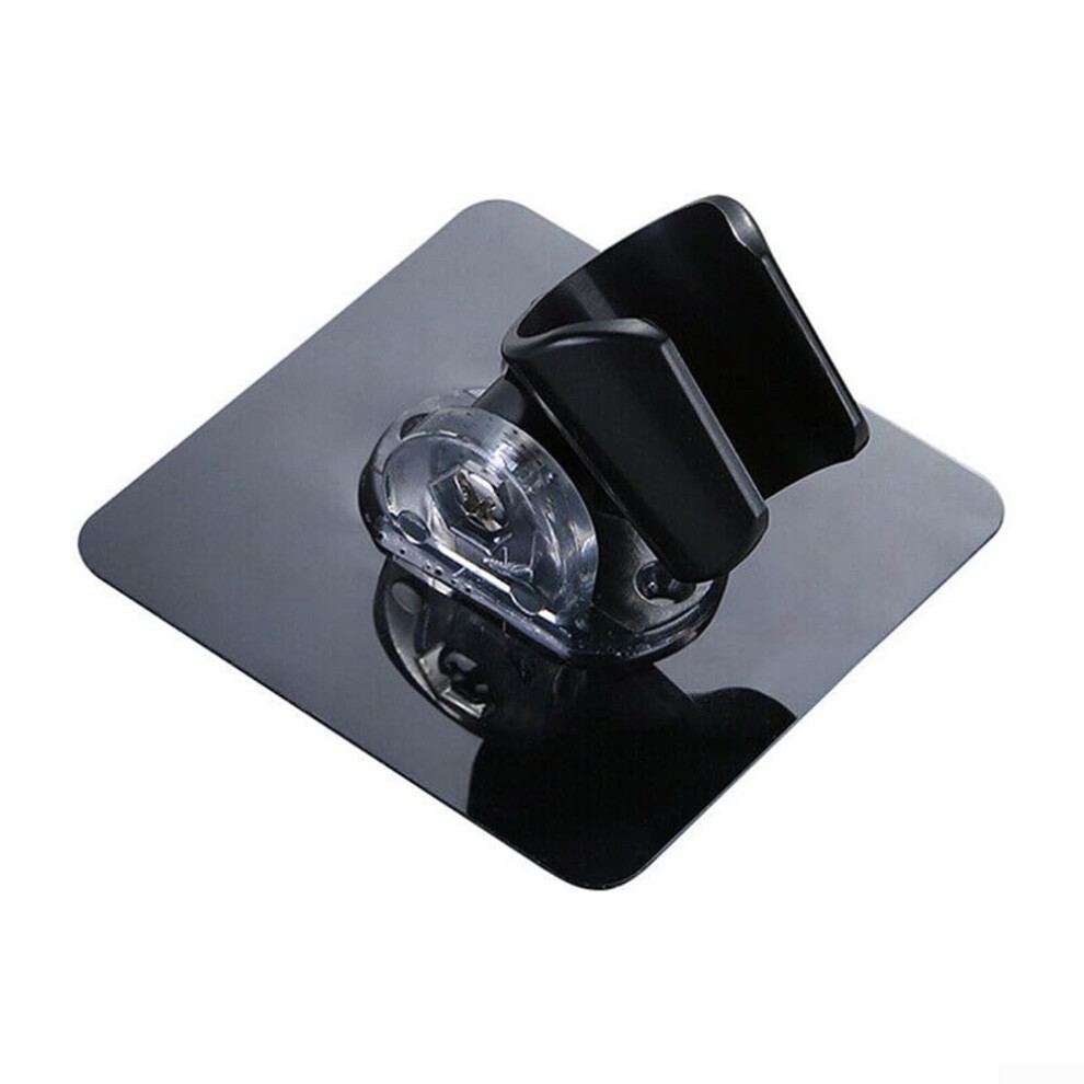 Shower Head Wall Mount Bracket Adjustable Self Holder For Shower Nozzles Black 9354506135546