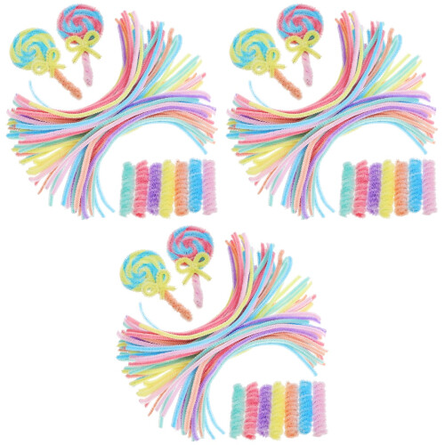 900St Flexibele Chenille Stokken Van Pluche Voor Knutselspullen Multi 2
