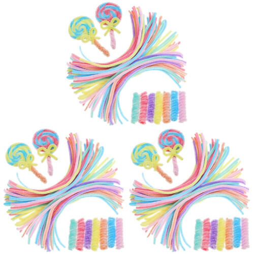 900St Flexibele Chenille Stokken Van Pluche Voor Knutselspullen Multi 1