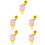 5Pcs Motorcycle Handlebar Pig Decoration Accessory 8