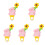 5Pcs Motorcycle Handlebar Pig Decoration Accessory 4