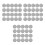 60 Pcs Christmas Snowflake Non-Slip Placemat Set For Dining Table 4
