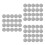60 Pcs Christmas Snowflake Non-Slip Placemat Set For Dining Table 8