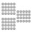 60 Pcs Christmas Snowflake Non-Slip Placemat Set For Dining Table 6