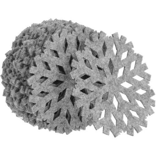 60 Pcs Christmas Snowflake Non-Slip Placemat Set For Dining Table 1