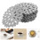 60 Pcs Christmas Snowflake Non-Slip Placemat Set For Dining Table 11