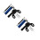 2Sets Multifunctionele Mini Fietspompen Aluminium Voor 4