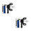 2Sets Multifunctionele Mini Fietspompen Aluminium Voor 6