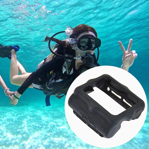 Dive Computer Cover Soft Silicone Protector For Snorkeling Black - Compatible With Most Dive Computers 1