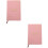 2Pcs Paper Planner Notebook Pink Portable for Daily Planning 8