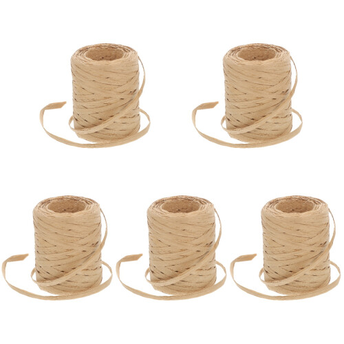 Ficelle Papier Raffia Beige Pour Décoration DIY 1