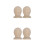 4 Pcs Pineapple Wood Finials For Unfinished Bed Post Diy Ornaments 4