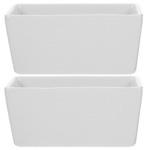 14 Pcs Simple Sugar Bowl Flat Bottom Rectangular Container For Cafe