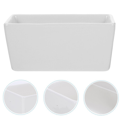 14 Pcs Simple Sugar Bowl Flat Bottom Rectangular Container For Cafe 1