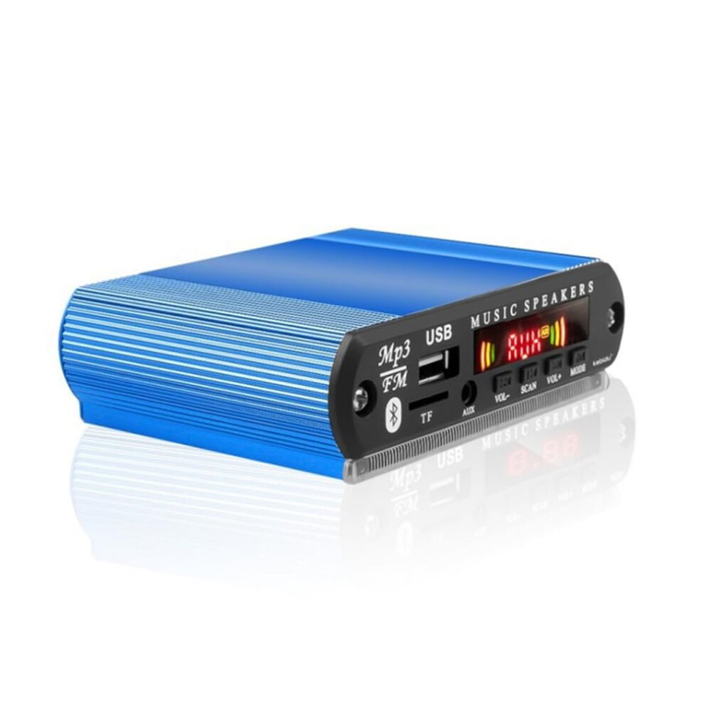 Tooth Mp3 Player Decoder Board With Fm Radio, Usb, Tf Card, Wireless Audio And Hands-Free Call, Remote Control, Blue 9354506135638