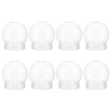 16St Heldere Ronde Plastic Waterbollen Voor DIY Sneeuwbol Maken