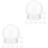 16 Pcs Diy Snow Globe For Christmas Crafts 5