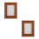 2Pcs Light Brown Solid Wood Picture Frame For 5 Inch Photos 5