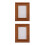 2Pcs Light Brown Solid Wood Picture Frame For 5 Inch Photos 7