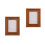 2Pcs Light Brown Solid Wood Picture Frame For 5 Inch Photos 4