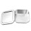 2Pcs Stainless Steel Butter Crisper Box Silver for Storage 11