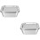 2Pcs Stainless Steel Butter Crisper Box Silver for Storage 6