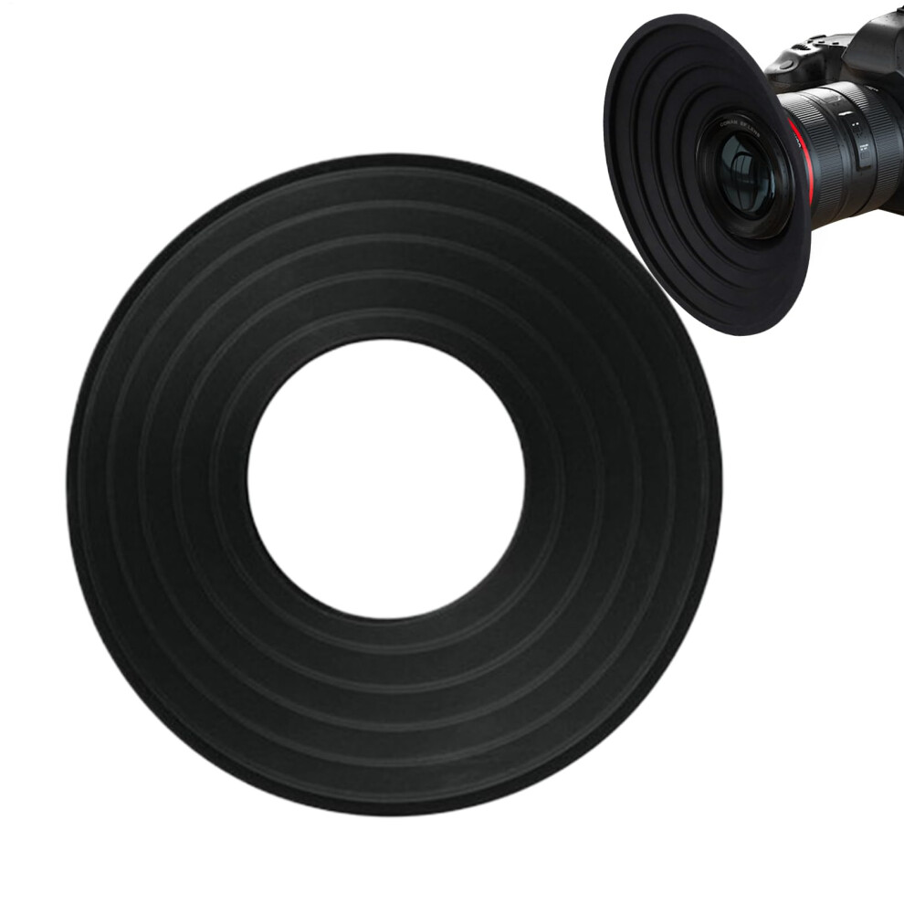 Silicone Lens Hood For 50-70Mm To 70-90Mm Lenses Anti Glare Slr Cover Flexible Glass Shade Anti Reflection Lid Light 9354506135737