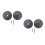 2 Sets Flat Cover Plate For 2-5/8'' Cleanout Plug With Screws 4