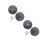 2 Sets Flat Cover Plate For 2-5/8'' Cleanout Plug With Screws 9