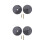 2 Sets Flat Cover Plate For 2-5/8'' Cleanout Plug With Screws 8