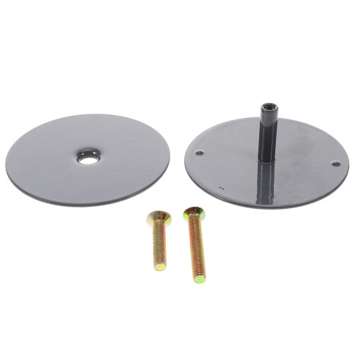 2 Sets Flat Cover Plate For 2-5/8'' Cleanout Plug With Screws 1