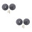 2 Sets Flat Cover Plate For 2-5/8'' Cleanout Plug With Screws 6