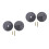 2 Sets Flat Cover Plate For 2-5/8'' Cleanout Plug With Screws 5