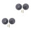 2 Sets Flat Cover Plate For 2-5/8'' Cleanout Plug With Screws 7