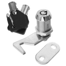 2Pcs Tubular Cam Locks With Key For RV Door Tool Box Mailbox Storage Chrome