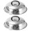 2Pcs Stainless Steel Round Pan Lid Multi-Function Kitchen Supply 7