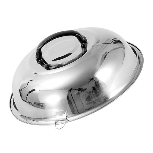 2Pcs Stainless Steel Round Pan Lid Multi-Function Kitchen Supply 2