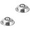 2Pcs Stainless Steel Round Pan Lid Multi-Function Kitchen Supply 5