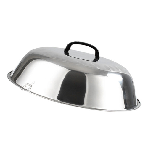 2Pcs Stainless Steel Round Pan Lid Multi-Function Kitchen Supply 1