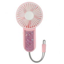 (Pink) Personal USB Fan Stylish Turbofan for Travel Outdoor Sports 3s Quick Cooling