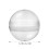 200Pcs Transparent Round Plastic Capsules for Vending Machine Storage 10