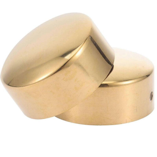 2pcs Wooden Handrail End Caps Hand Railing End Caps Round Handrail End Plugs 2