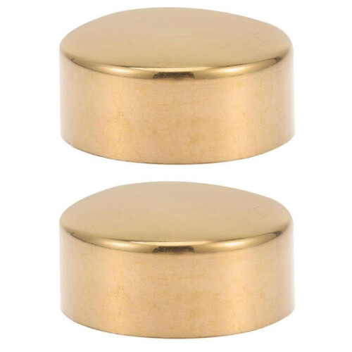 2pcs Wooden Handrail End Caps Hand Railing End Caps Round Handrail End Plugs